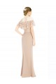 Online Off the Shoulder Sleeves Sheath Chiffon Prom Dress UK