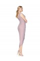 Online Cocktail Length High Low Mermaid Chiffon Wrapped Prom Dress UK