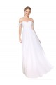 Online Off the Shoulder Long Full Length Chiffon Prom Dress UK