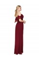 Online Cold Shoulder Long Mermaid Chiffon Prom Dress with Straps UK