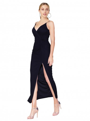 Online Chiffon High Neck Spaghetti Straps Short Cocktail Dress / Prom Dress UK