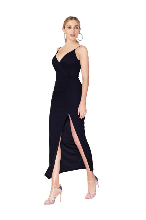 Online Chiffon High Neck Spaghetti Straps Short Cocktail Dress / Prom Dress UK