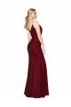 Online Floor Length High Neck Chiffon Prom Dress with Side Slit UK