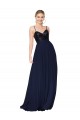 Online Sweetheart High Neck Sequin Top Long Chiffon Prom Dress UK