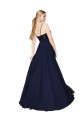 Online Sweetheart High Neck Sequin Top Long Chiffon Prom Dress UK