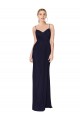 Online Draped Spaghetti Straps Long Chiffon Mermaid Prom Dress UK
