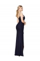 Online Draped Spaghetti Straps Long Chiffon Mermaid Prom Dress UK