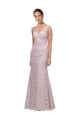 Online Lace V-Neckline Long Full Length Prom Dress UK