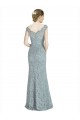 Online Off the Shoulder Mermaid Lace Prom Dress with Cap Sleeves UK
