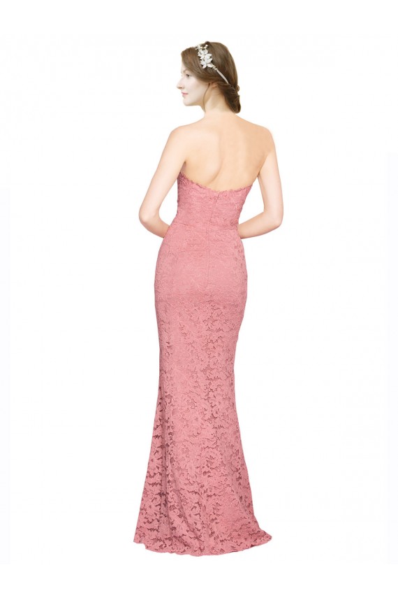 Online Fitted Sweetheart Mermaid Lace Prom Dress UK