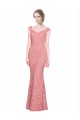 Online Sweetheart Mermaid Long Lace Prom Dress with Wide Straps UK