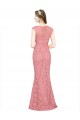 Online Sweetheart Mermaid Long Lace Prom Dress with Wide Straps UK