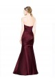 Online Mermaid Sweetheart Soft Satin Prom Dress with Pleats UK