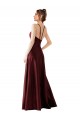 Online Sleek Satin Prom Dress with Pockets UK