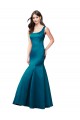 Online Long Sleek Satin Prom Dress with U-Back UK