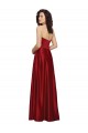 Online Strapless Satin Prom Dress with Beaded Pocket and Soft Pleating UK