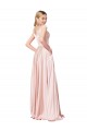 Online A-Line Off the Shoulder Sweetheart Satin Prom Dress UK