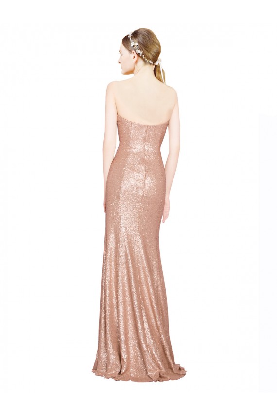 Online Sweetheart Full Length Long Sequin Prom Dress UK