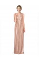 Online Draped V-Neck Striking Sheath Floor Length Sequin Prom Dress UK