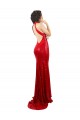 Online Halter High Neck Mermaid Open Back Sequin Prom Dress UK