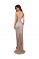 Online High Slit Scoop Neck Long Sequin Prom Dress UK