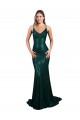 Online Fishtail Shaped V-Neck Open Back Long Sequin Prom Dress UK