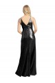 Online Full Length A-Line Sequin Prom Dress with Spaghetti Straps V-Neckline UK
