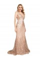 Online Sleek Long Mermaid Sparkling Sequin Prom Dress UK