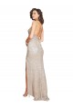 Online Ruched Back Mermaid Sparkling Sequin Prom Dress with Beaded Spaghetti Straps UK