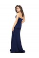 Online Floor Length Wrap Skirt Silky Satin Prom Dress UK