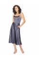 Online Midi Length Silky Satin Cocktail Prom Dress / Homecoming Dress with Open Tied Back UK