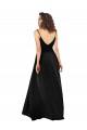 Online High Low V-Neckline Silky Satin Tulip Prom Dress with Wrap Skirt UK