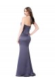 Online Fit and Flare Silky Satin Prom Dress UK