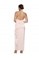 Online One Shoulder Full Length Long Silky Satin Prom Dress with Thigh Split UK