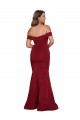 Online Off Shoulder Sleeves Sweetheart Neckline Long Spandex Prom Dress UK