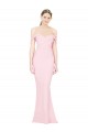 Online Full Length Off the Shoulder Prom Dress with Twist Front UK
