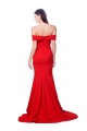 Online Criss Cross Full Length Long Crepe Prom Dress with Side Split UK