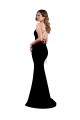 Online High Neck Low Criss Cross Back Crepe Prom Dress UK