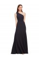 Online Fit and Flare Crepe Prom Dress with One Shoulder UK
