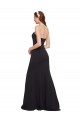 Online Strapless Bodycon Long Crepe Prom Dress with High Slit UK