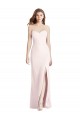 Online Strapless Crepe Trumpet Prom Dress with Front Slit UK