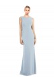 Online Draped Backless Crepe Prom Dress with Pockets UK