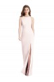 Online Diamond Cutout Back Trumpet Prom Dress with Front Slit UK