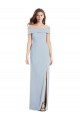 Online Cuffed Off the Shoulder Long Trumpet Prom Dress UK