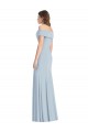 Online Cuffed Off the Shoulder Long Trumpet Prom Dress UK
