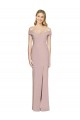 Online Off the Shoulder Criss Cross Back Trumpet Prom Dress UK