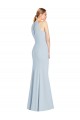 Online Full Length Sleeveless Halter Prom Dress with Keyhole Back UK
