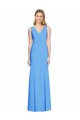Online Flattering Trumpet Long Sleeveless Prom Dress with Open Back UK