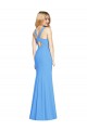Online Flattering Trumpet Long Sleeveless Prom Dress with Open Back UK