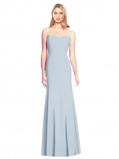 Online Sweetheart Strapless Flared Skirt Maxi Prom Dress UK